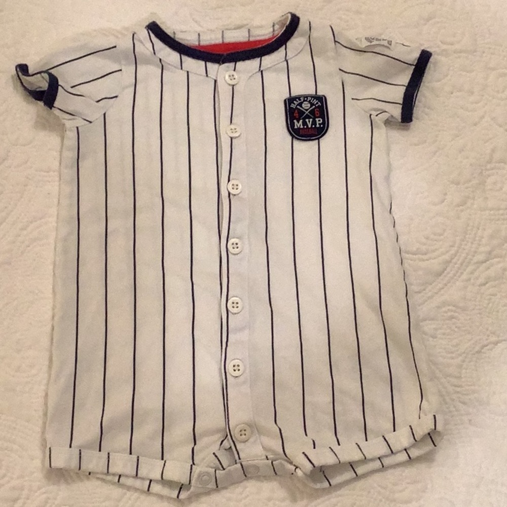 Carter’s Boys 100% Cotton Romper, 12 Months